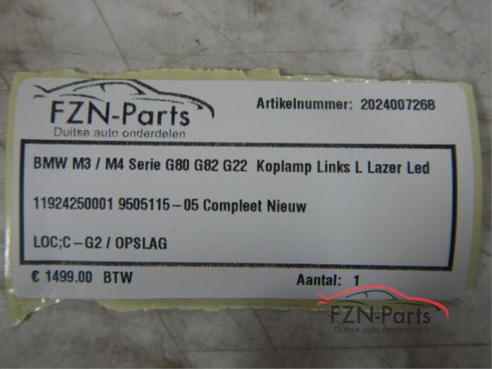 BMW M3/M4 Serie G80 G82 G22 Koplamp Links Laser Led