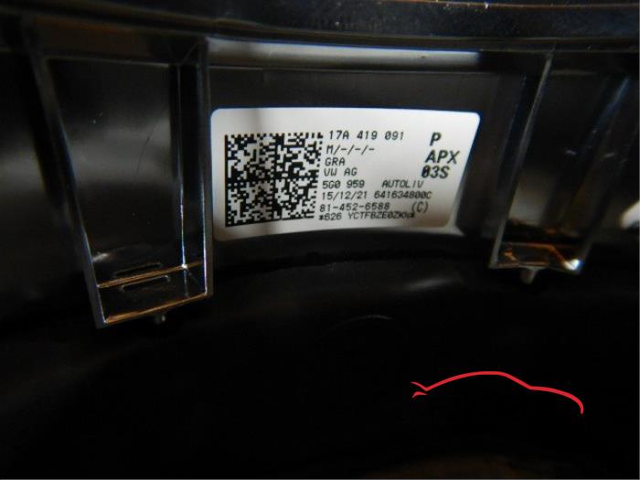 VW Caddy 2K5 Stuur MF+F1 5G0959442L NIEUW