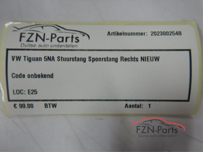 VW Tiguan 5NA Spiegelglas Rechts