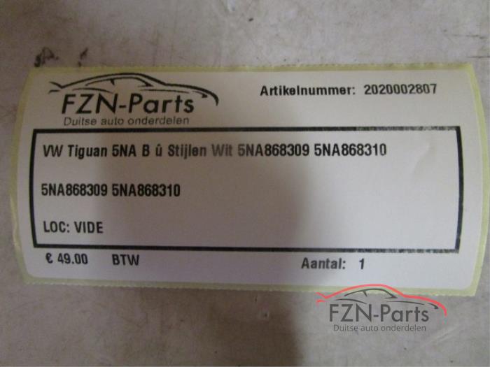 VW Tiguan 5NA B-Stijlen Wit