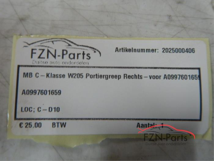 MB C-Klasse W205 Portiergreep Rechts-Voor
