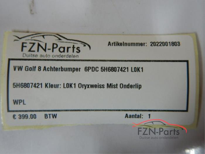 VW Golf 8 Achterbumper 6PDC L0K1