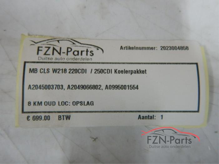 Mercedes Benz CLS W218 220CDI / 250CDI Koelerpakket