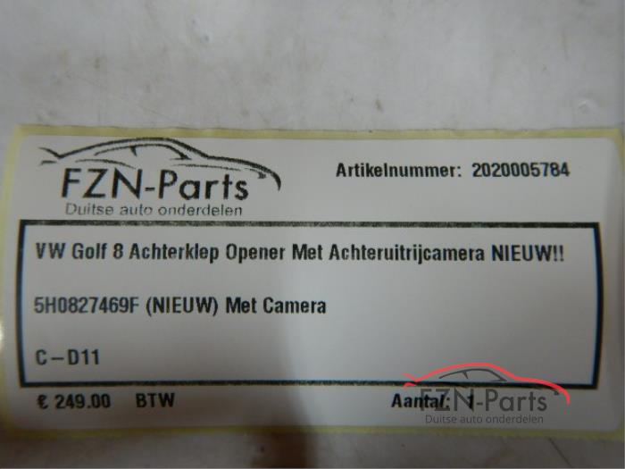 VW Golf 8 Achterklep Opener met Achteruitrijcamera NIEUW!!