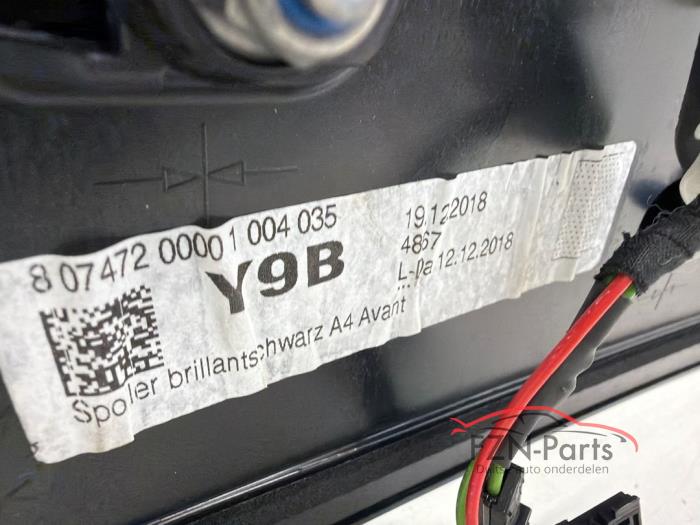 Audi A4 S4 8W Avant S-Line Achterklep Spoiler LY9B