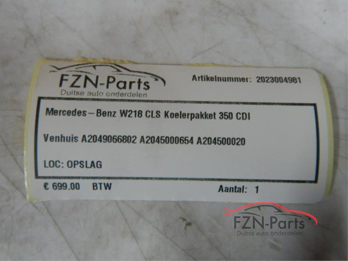 Mercedes-Benz W218 CLS Koelerpakket 350 CDI Venhuis