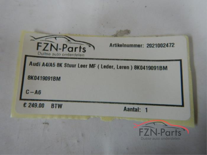Audi A4/A5 8K Stuur MF ( Leder, Leren )