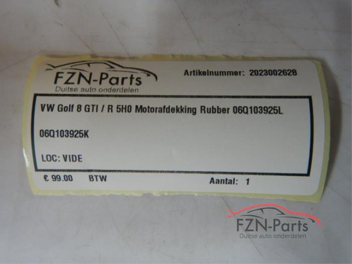 VW Golf 8 GTI/R 5H0 Motorafdekking Rubber