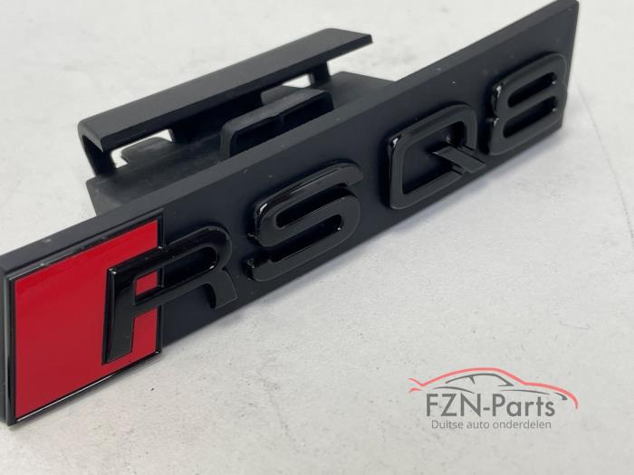 Audi RSQ8 4M8 Logo embleem grille achterklep hoogglans zwart