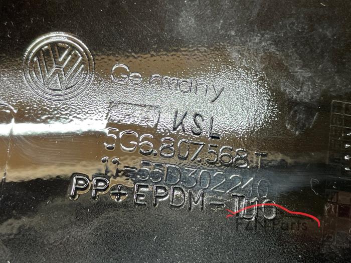 VW Golf 7 Facelift R- line Onderlip diffuser achterbumper