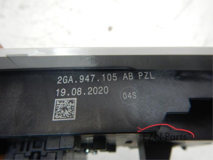 VW Polo 2G Binnenverlichting Voorzijde Wit Pano