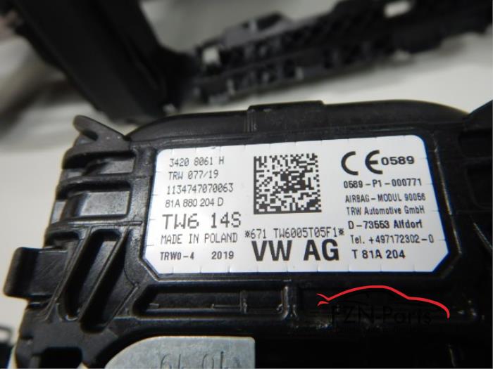 VW T-Roc Facelift Airbagset (airbags airbag Set Dashboard)