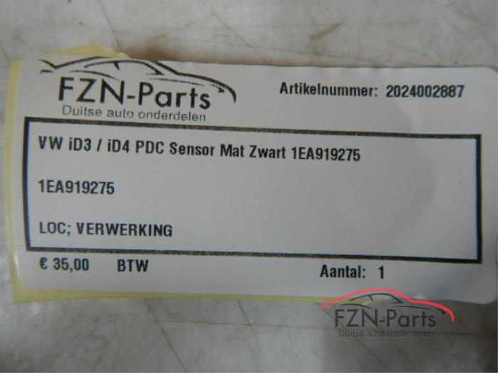 VW ID3/ID4 PDC Sensor Mat Zwart