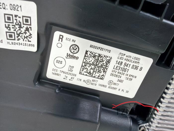 VW ID7 14A IQ-Light Koplamp rechts Compleet