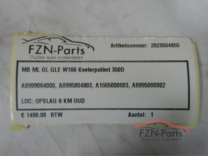 Mercedes Benz ML GL GLE W166 Koelerpakket 350D