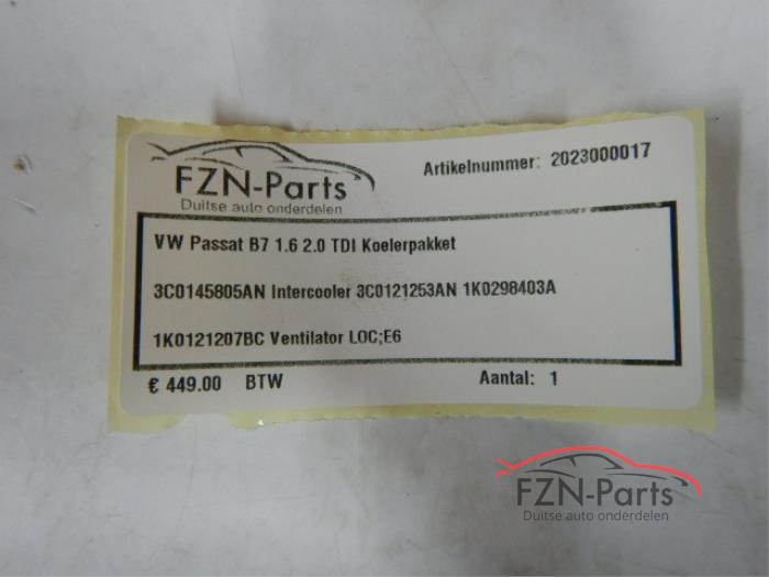 VW Passat B7 1.6 2.0 TDI Koelerpakket