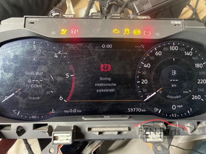 VW Golf 7 Kilometer teller Digitaal Virtual cockpit tacho