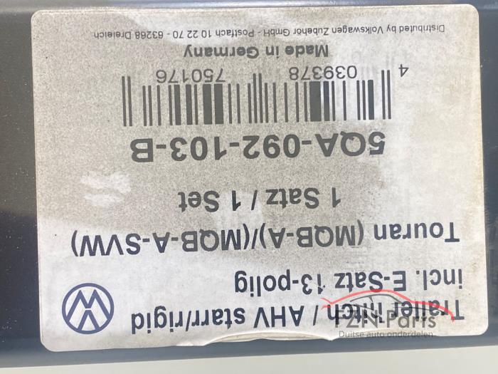 VW Touran 5TA Vaste trekhaak inbouwset inclusief module