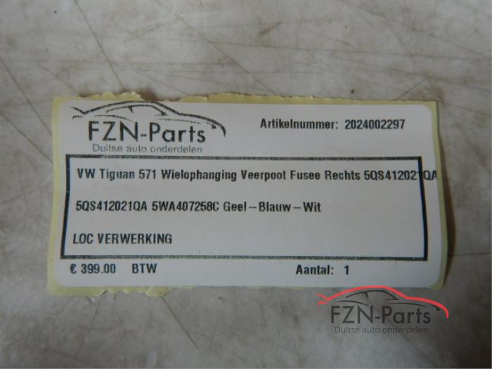 VW Tiguan 571 Wielophanging Veerpoot Fusee Rechts-voor