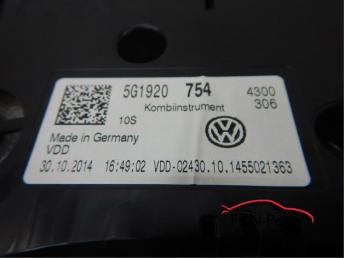 VW Golf 7 GTE KM-Teller Kilometerteller