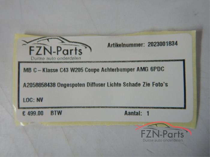 Mercedes-Benz C-Klasse C43 W205 Coupe Achterbumper AMG 6PDC