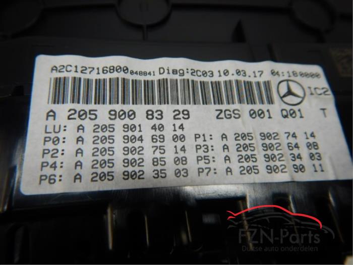 Mercedes-Benz GLC W253 Teller Unit Kilometerteller diesel