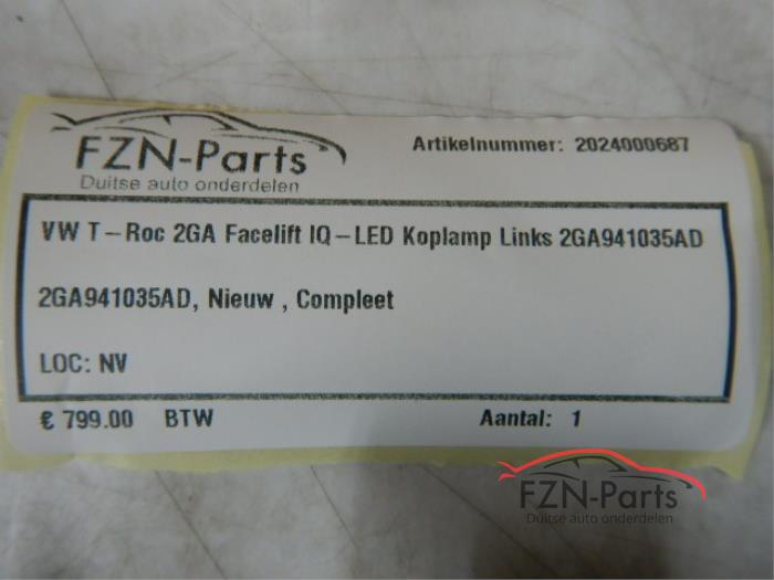 VW T-Roc 2GA Facelift IQ-LED Koplamp Links