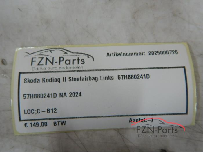 Skoda Kodiaq Stoelairbag Rechts
