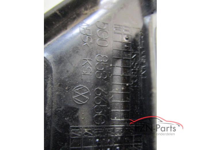 VW Golf 7 5G R-Line Inleg Voorbumper Rooster Hoogglans zwart