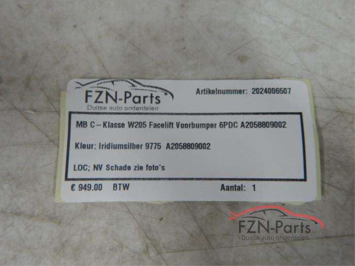 Mercedes-Benz C-Klasse W205 Facelift Voorbumper 6PDC
