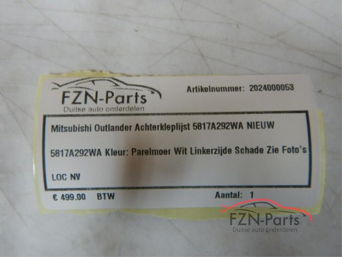 Mitsubishi Outlander Achterkleplijst