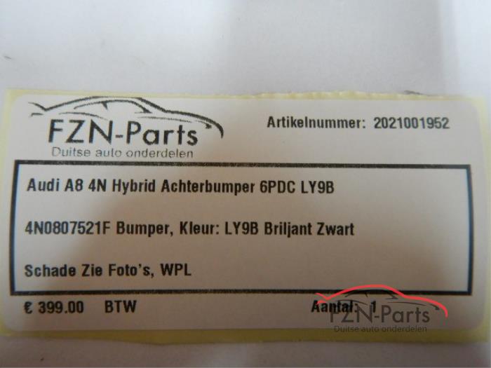 Audi A8 4N Hybrid Achterbumper 6PDC LY9B