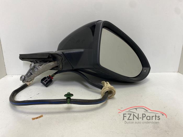 VW Golf 7 5G Zij buiten spiegel Zwart LC9X Compleet