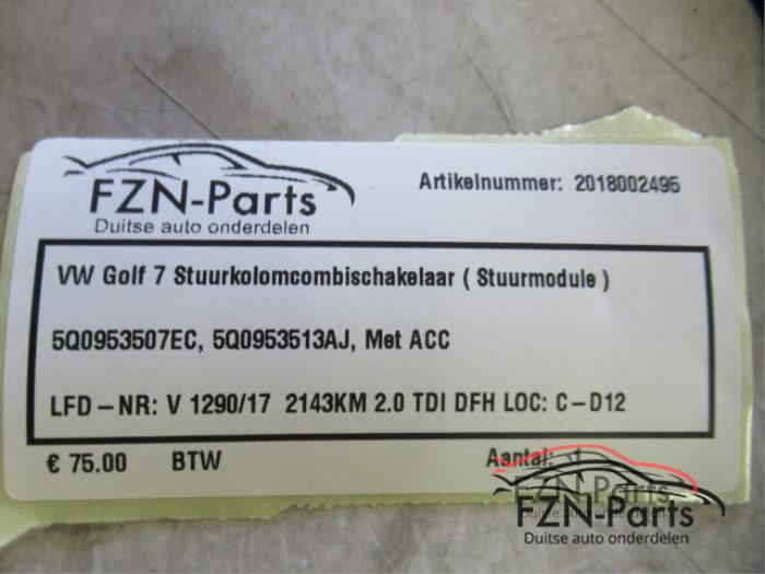 VW Golf 7 Stuurkolomcombischakelaar ( Stuurmodule )