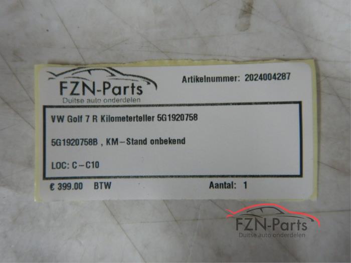 VW Golf 7 R Kilometerteller