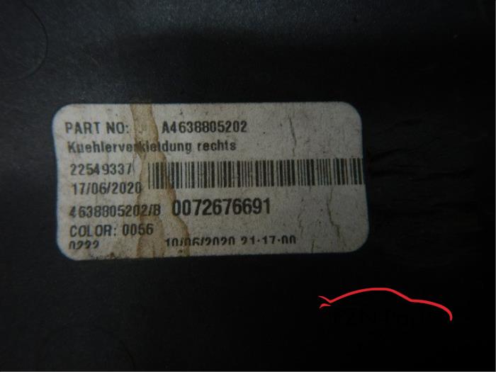 Mercedes-Benz W463 G-Klasse AMG koplamp rand omlijsting inleg