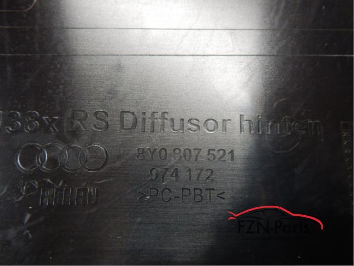 Audi RS3 8Y Diffusor Onderlip Hoogglans Zwart