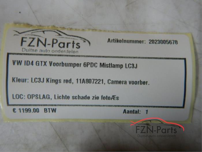 VW ID4 GTX Voorbumper 6PDC Mistlamp LC3J