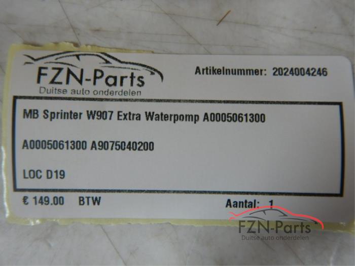Mercedes-Benz Sprinter W907 Extra Waterpomp
