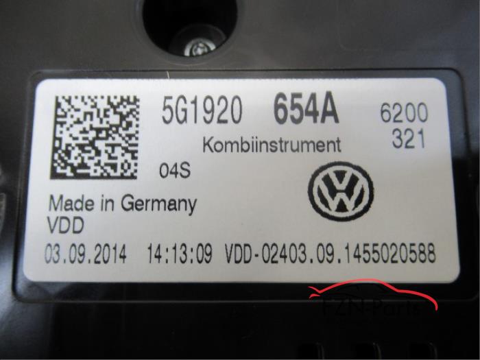 VW Golf 7 GTE Tellerunit Kilometerteller