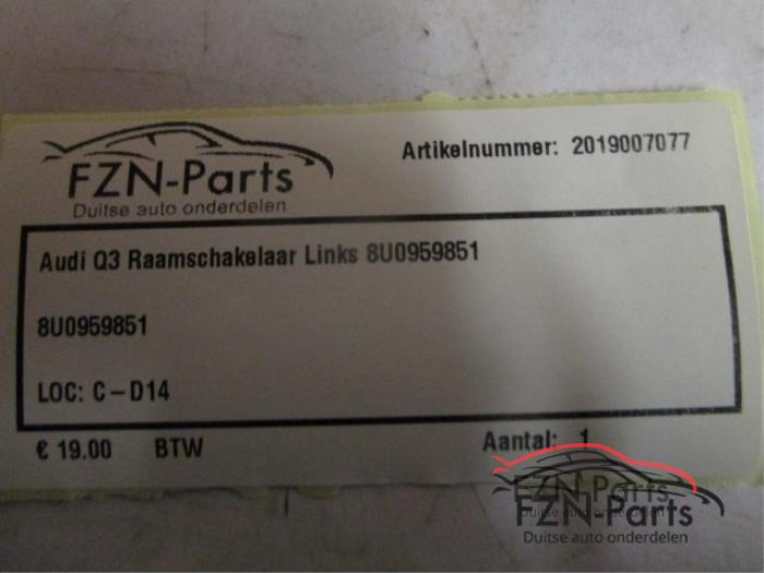 Audi Q3 Raamschakelaar Links