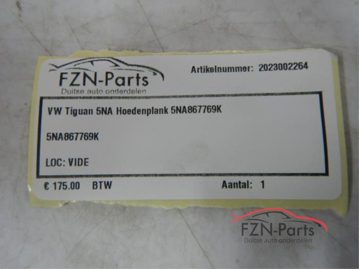 VW Tiguan 5NA Hoedenplank
