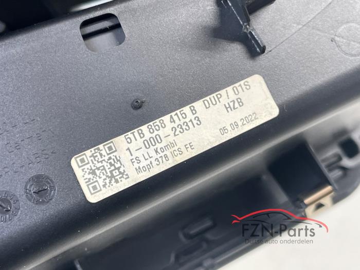 VW Touran 5TA Dashboard inleg lijst luchtrooster kilometerteller