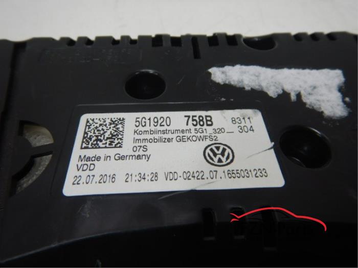 VW Golf 7 R Kilometerteller