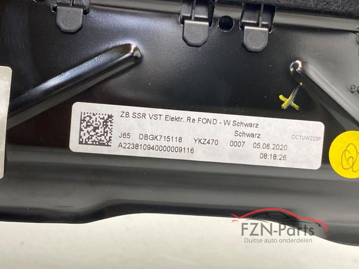 Mercedes-Benz W223 S-Klasse Zonwering Zonnescherm Rechts-achter Elektrisch