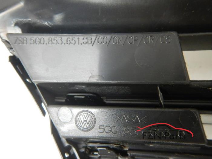 VW Golf 7 Facelift grille Chrome Hoogglans Zwart ACC