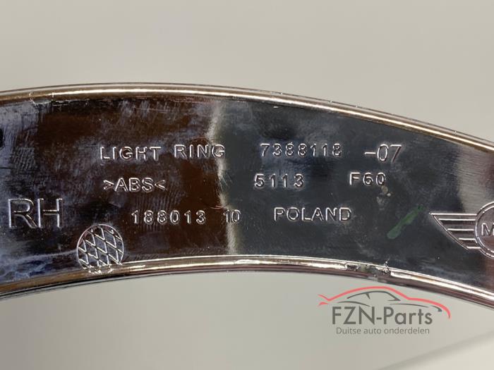 MINI Countryman F60 Koplamp Sierringen Chrome Set