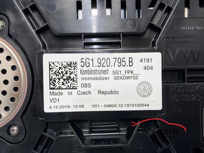 VW Golf 7 E-Golf Digitale Teller Kilometerteller Virtual cockpit