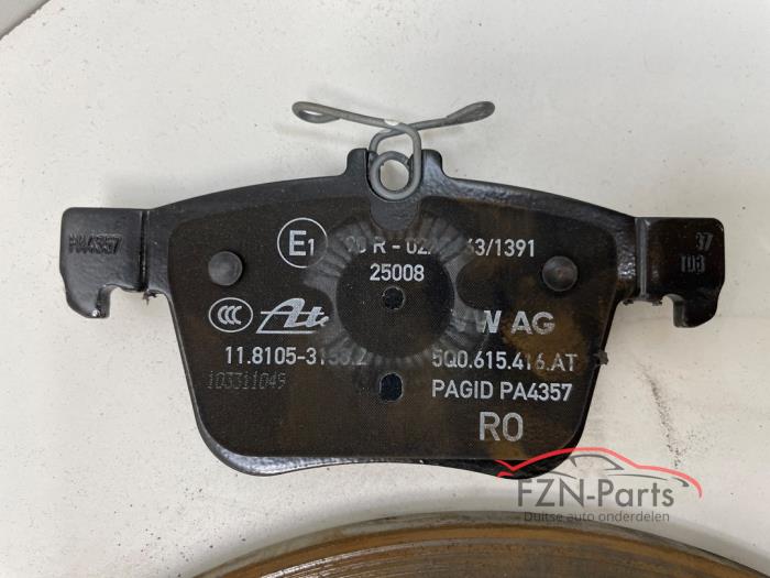 VW T-roc Remset schijven blokken achterzijde