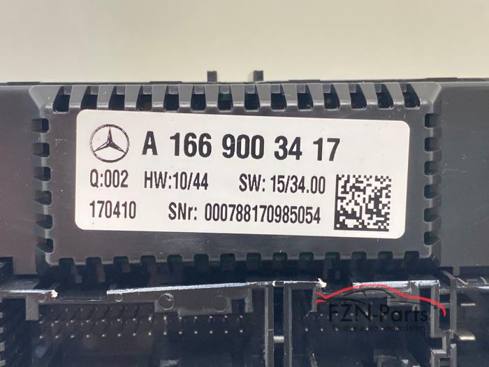 Mercedes-Benz GLE Climatronic Paneel